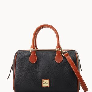 Pebble Grain Barrel Satchel