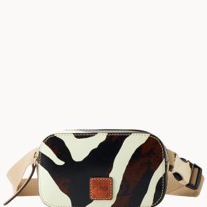 Zebra Leather Belt Bag
