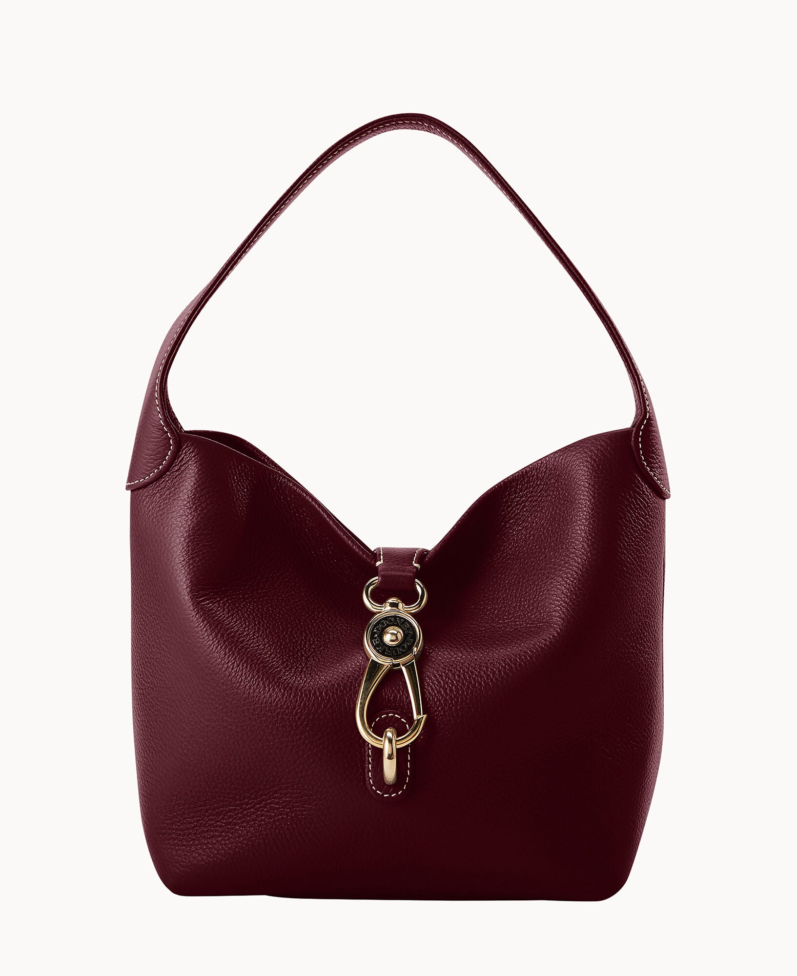 Lucca Leather Logo Lock Hobo - Image 25