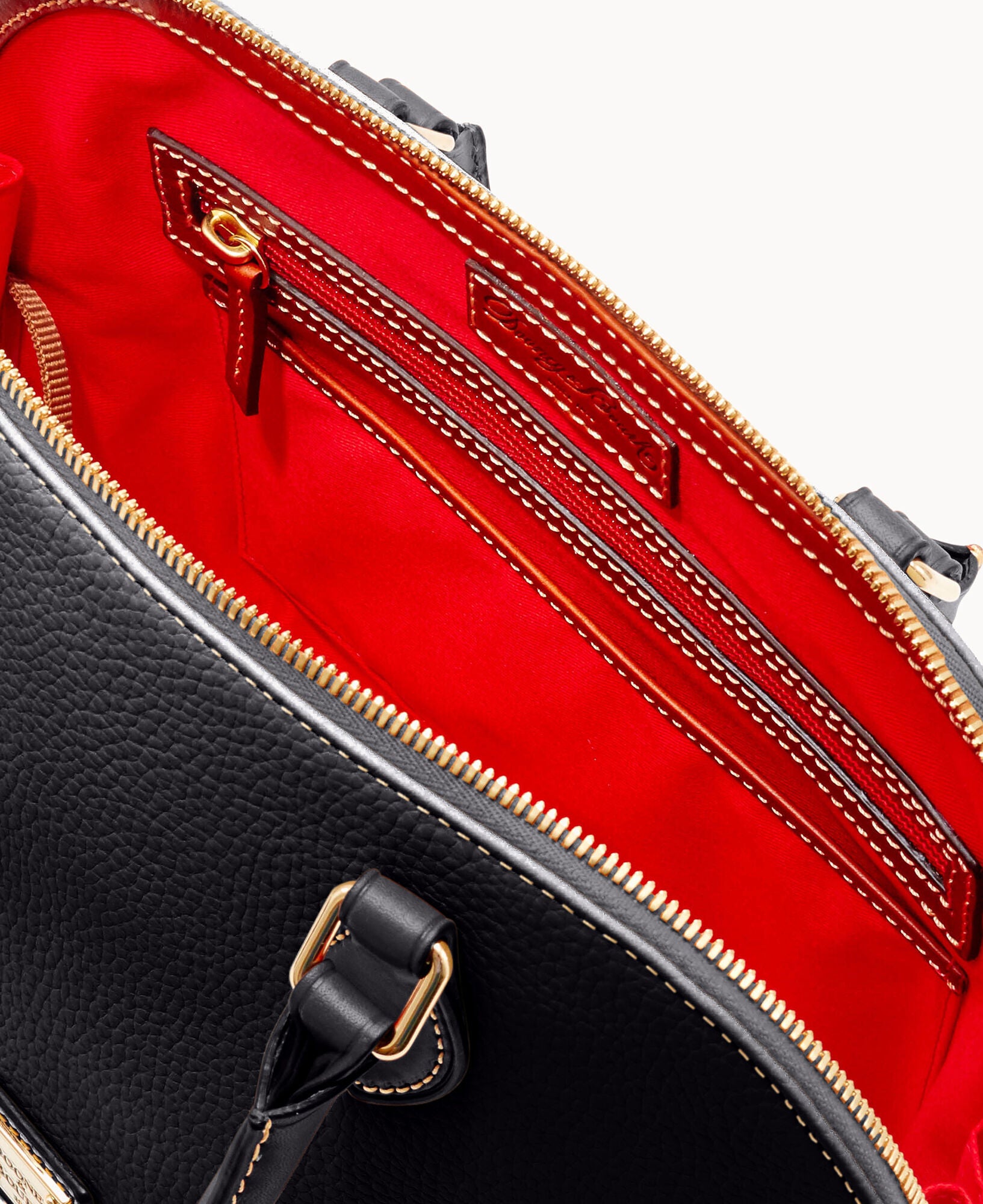 Pre-Loved Pebble Grain Zip Zip Satchel - Image 3