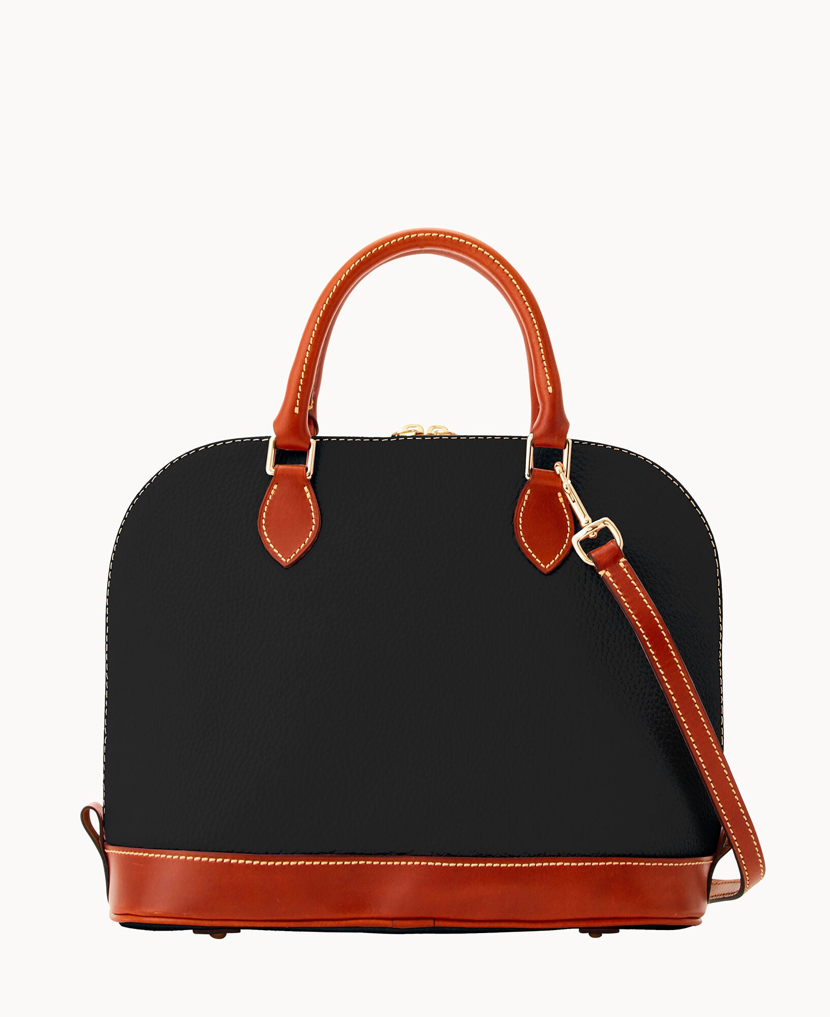 Pre-Loved Pebble Grain Zip Zip Satchel - Image 9