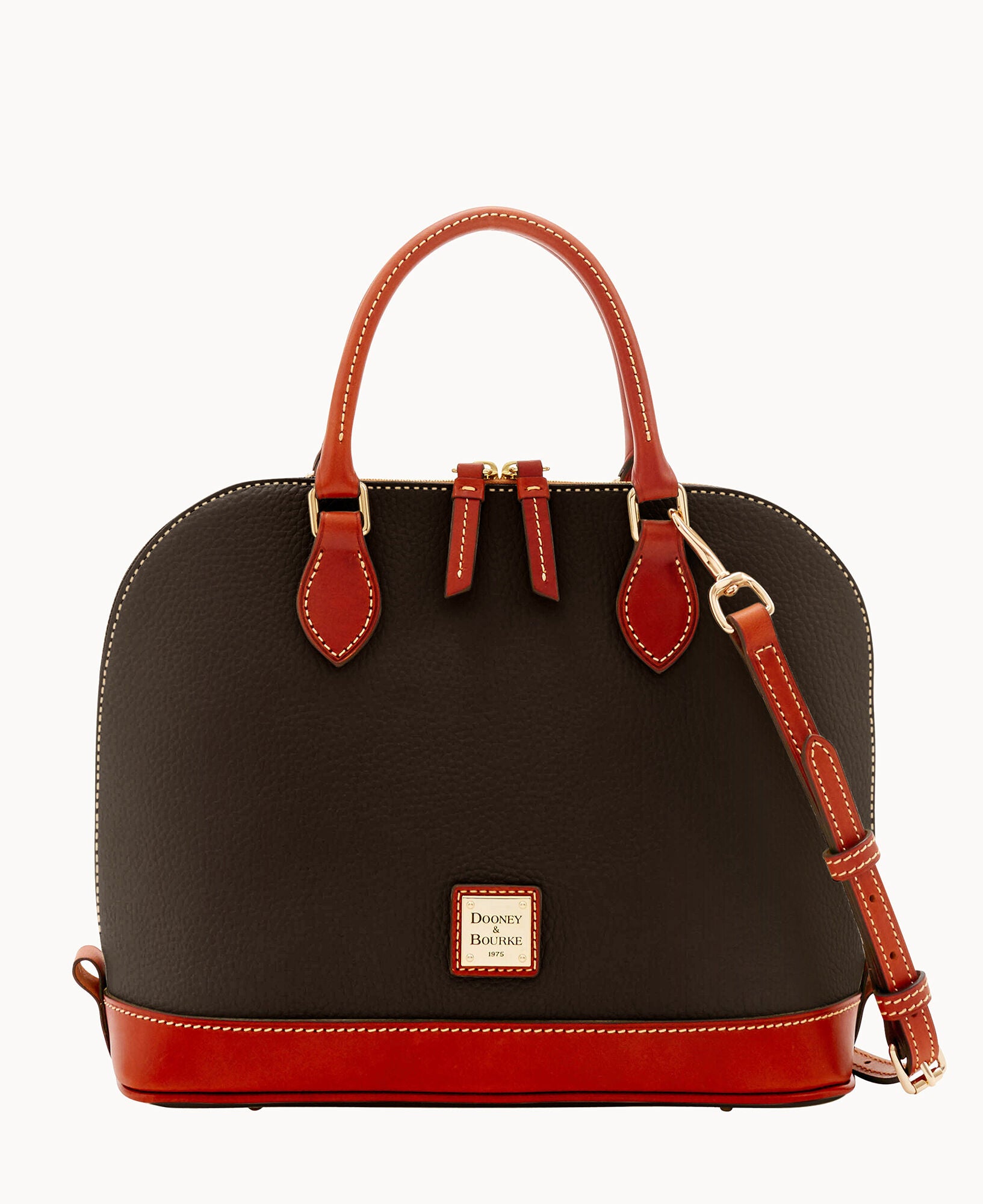 Pre-Loved Pebble Grain Zip Zip Satchel - Image 11