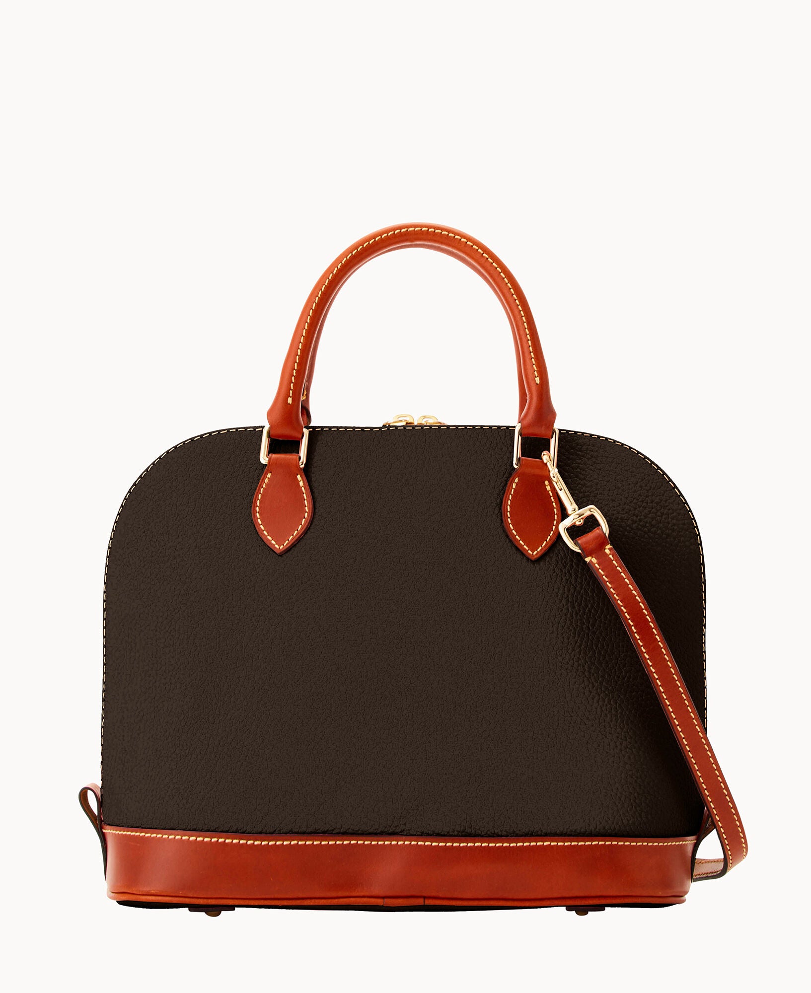 Pre-Loved Pebble Grain Zip Zip Satchel - Image 14