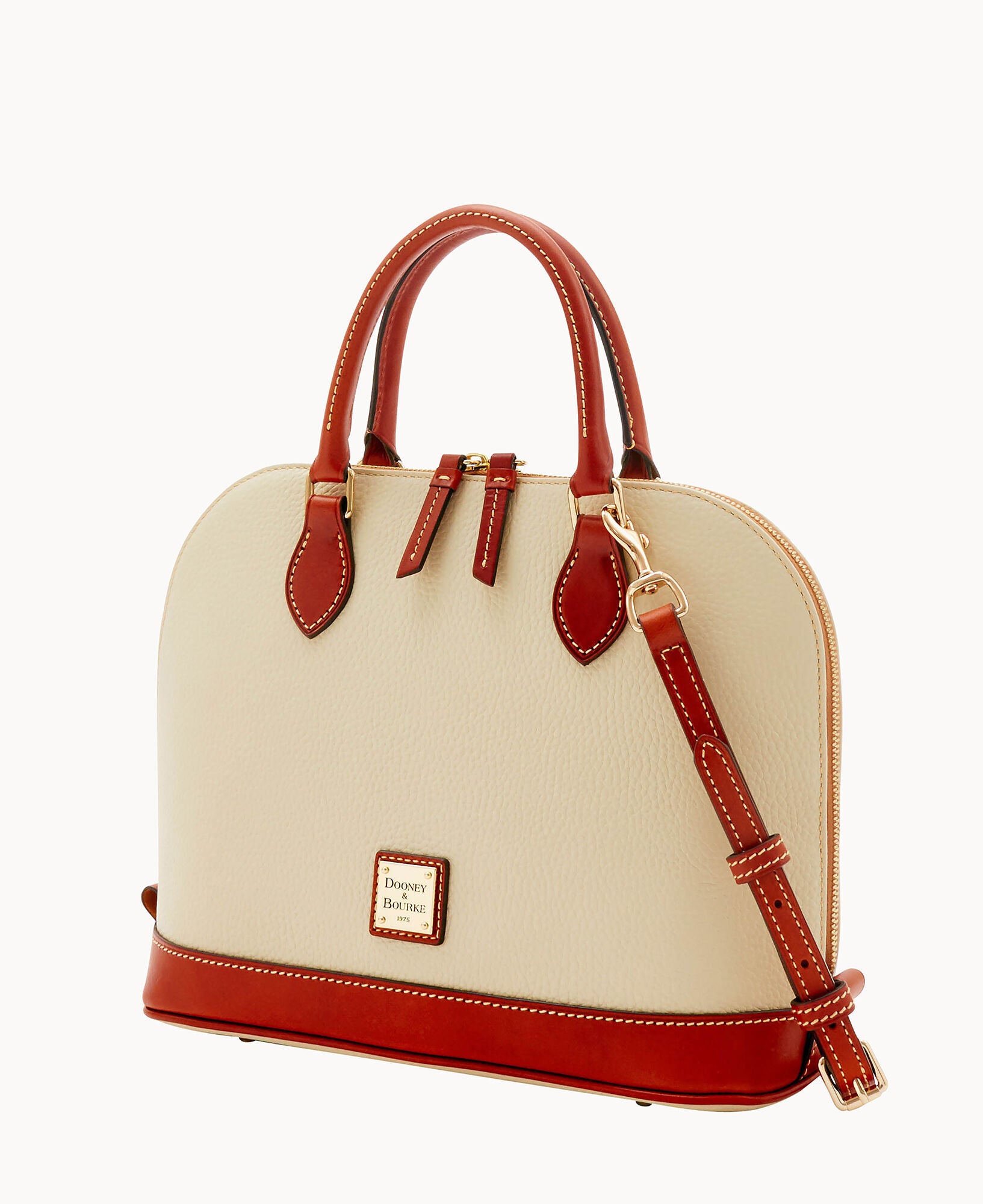 Pre-Loved Pebble Grain Zip Zip Satchel - Image 17