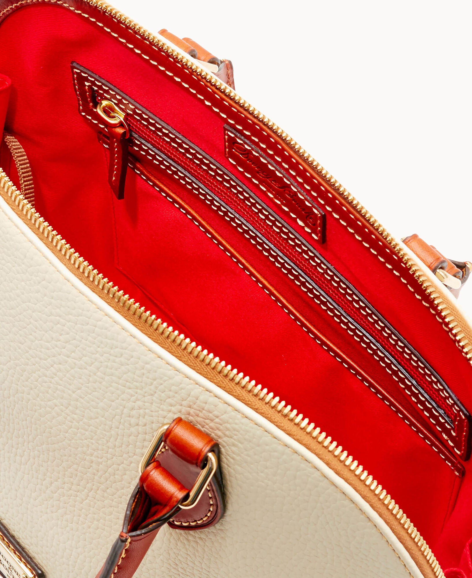 Pre-Loved Pebble Grain Zip Zip Satchel - Image 18