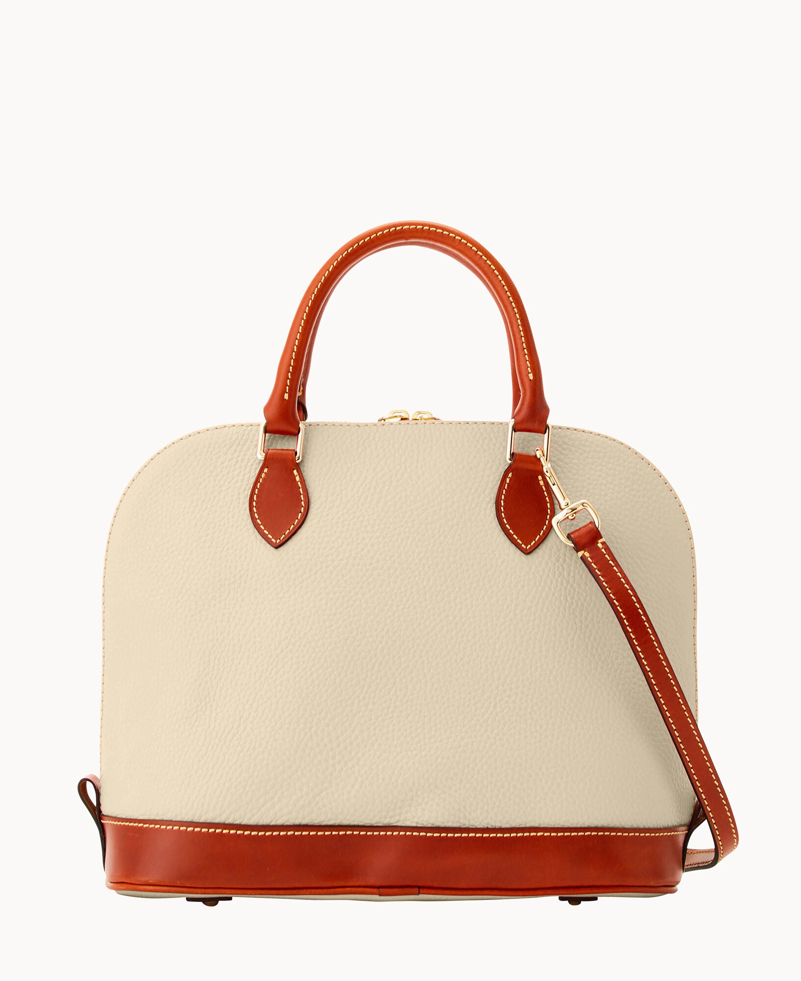 Pre-Loved Pebble Grain Zip Zip Satchel - Image 19
