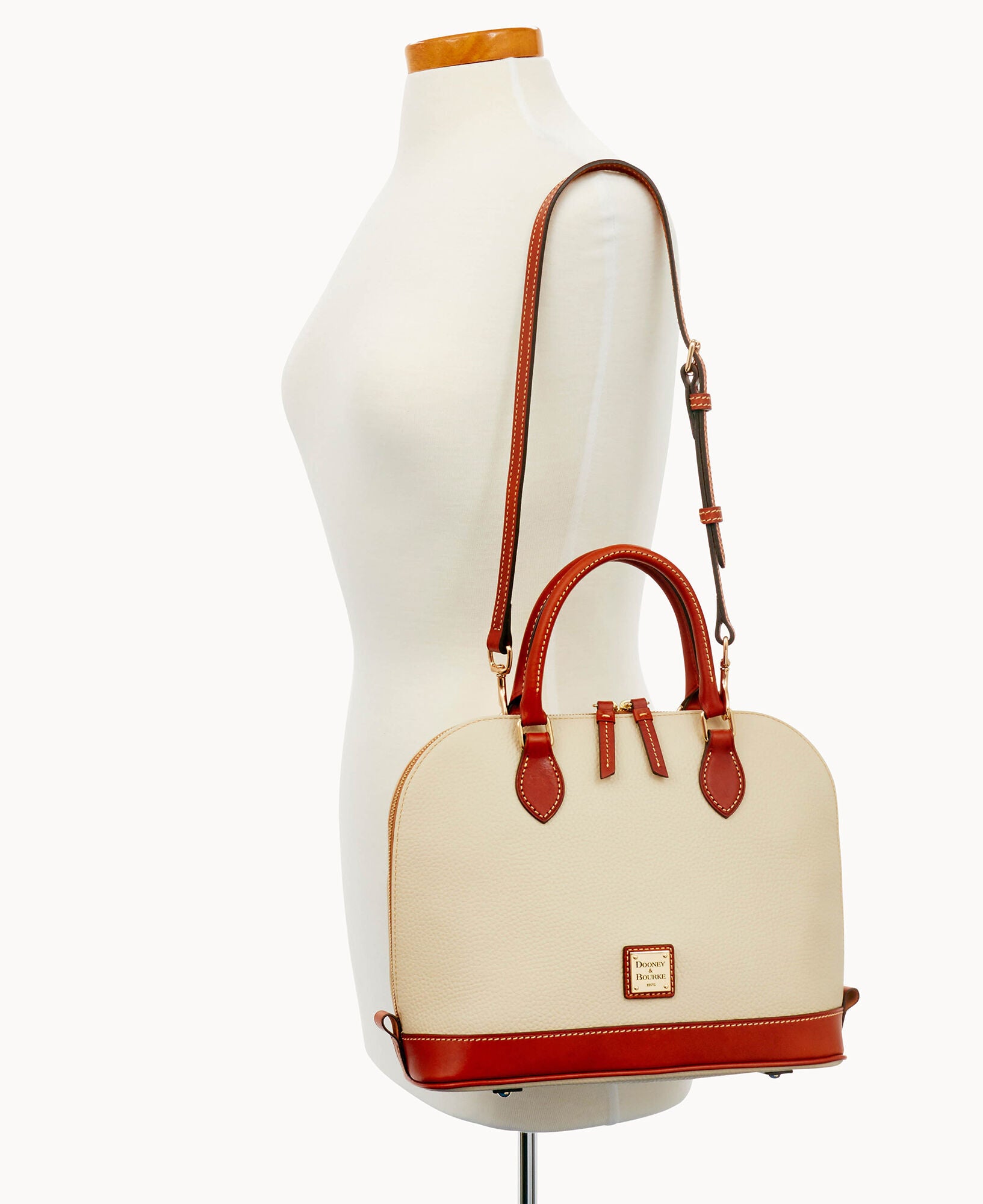 Pre-Loved Pebble Grain Zip Zip Satchel - Image 20