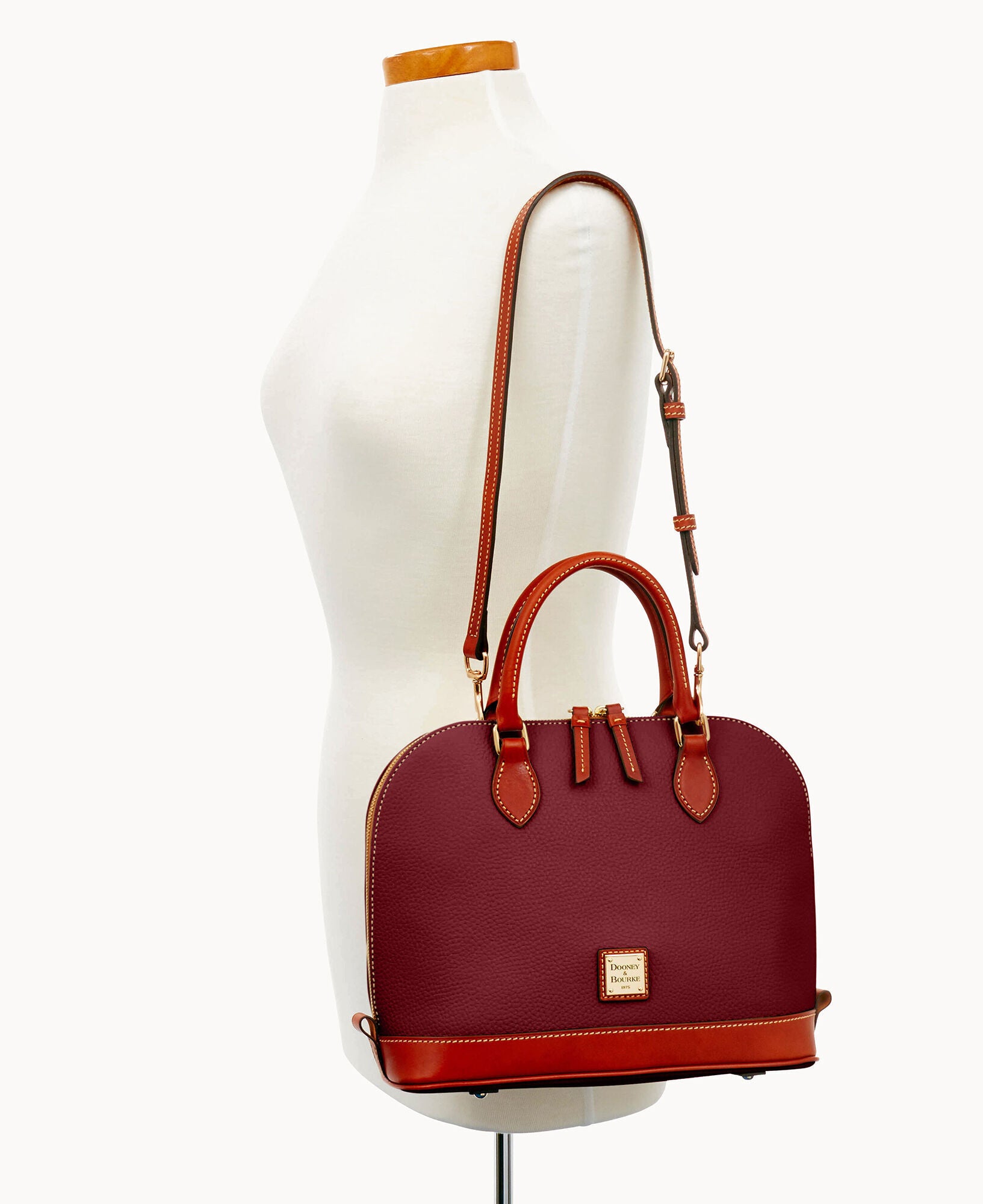 Pre-Loved Pebble Grain Zip Zip Satchel - Image 25