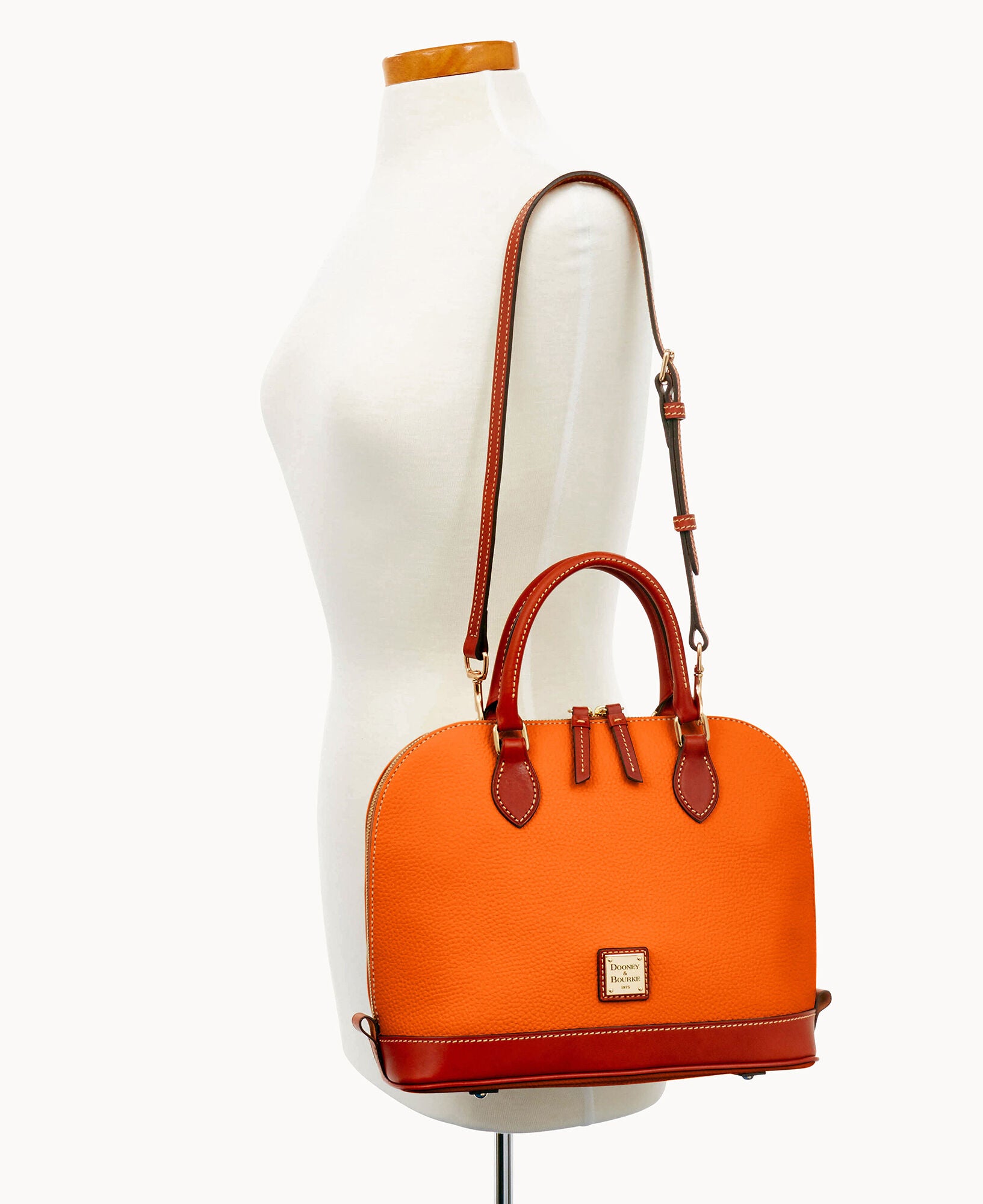 Pre-Loved Pebble Grain Zip Zip Satchel - Image 30