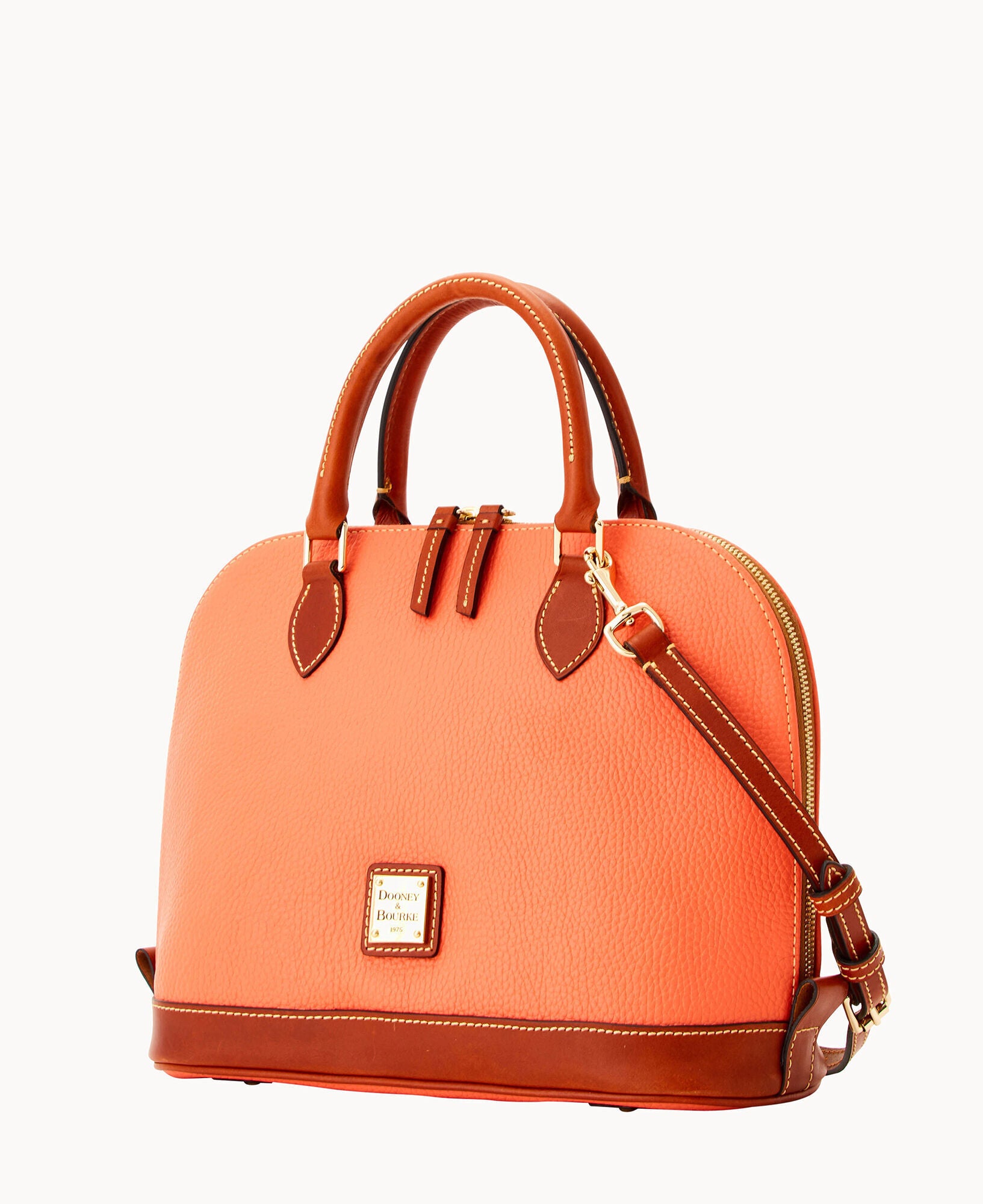 Pebble Grain Zip Zip Satchel - Image 28