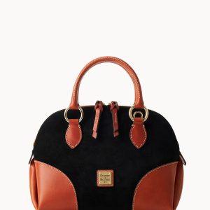 Suede Domed Satchel