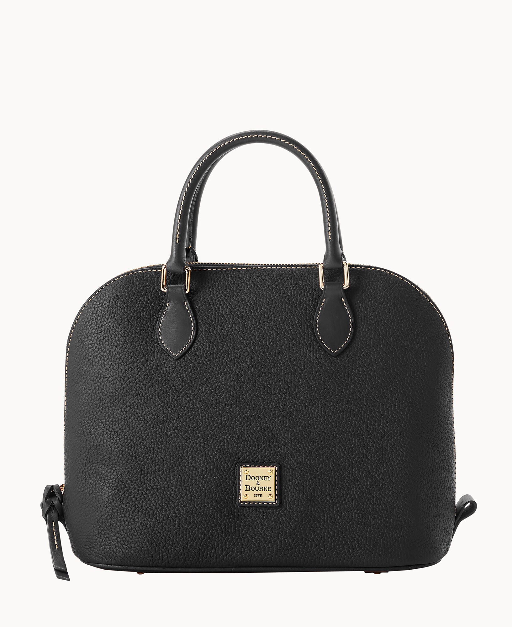 Pebble Grain Domed Satchel - Image 9