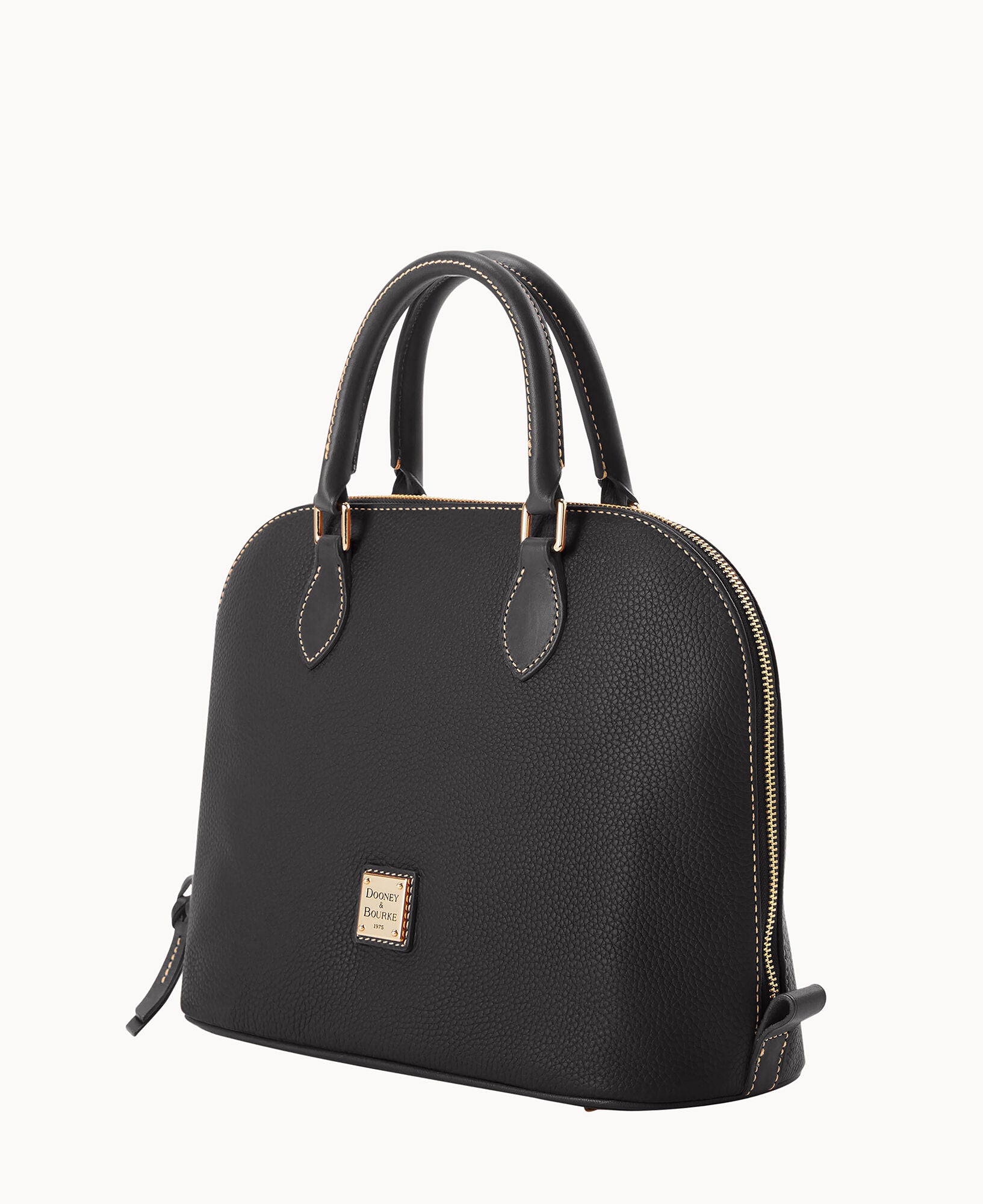Pebble Grain Domed Satchel - Image 10