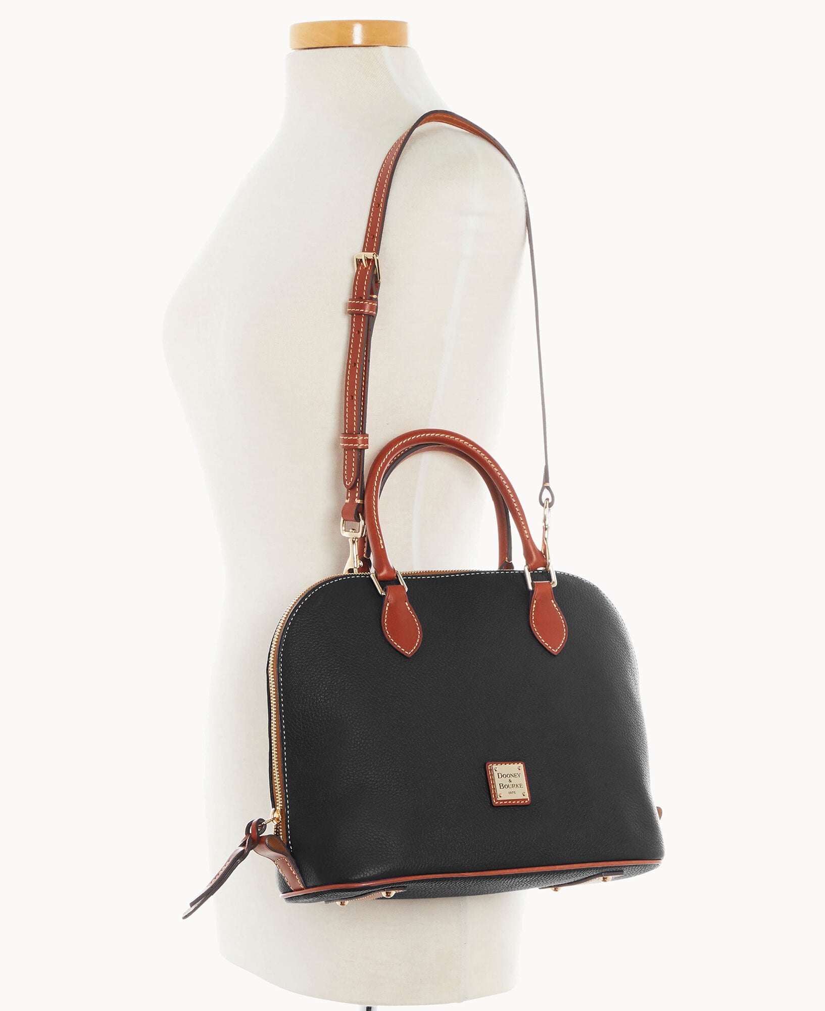 Pebble Grain Domed Satchel - Image 8