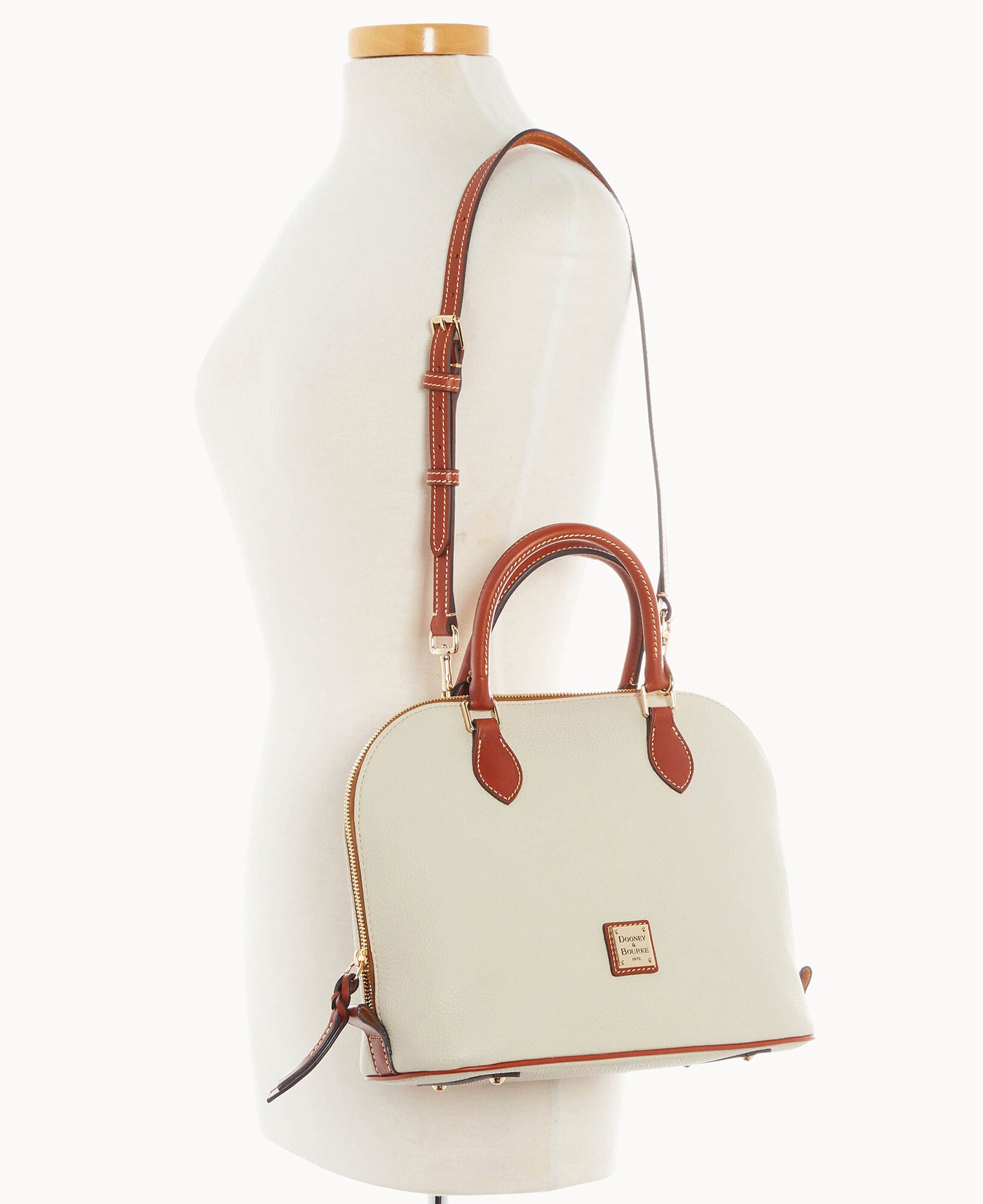 Pebble Grain Domed Satchel - Image 20
