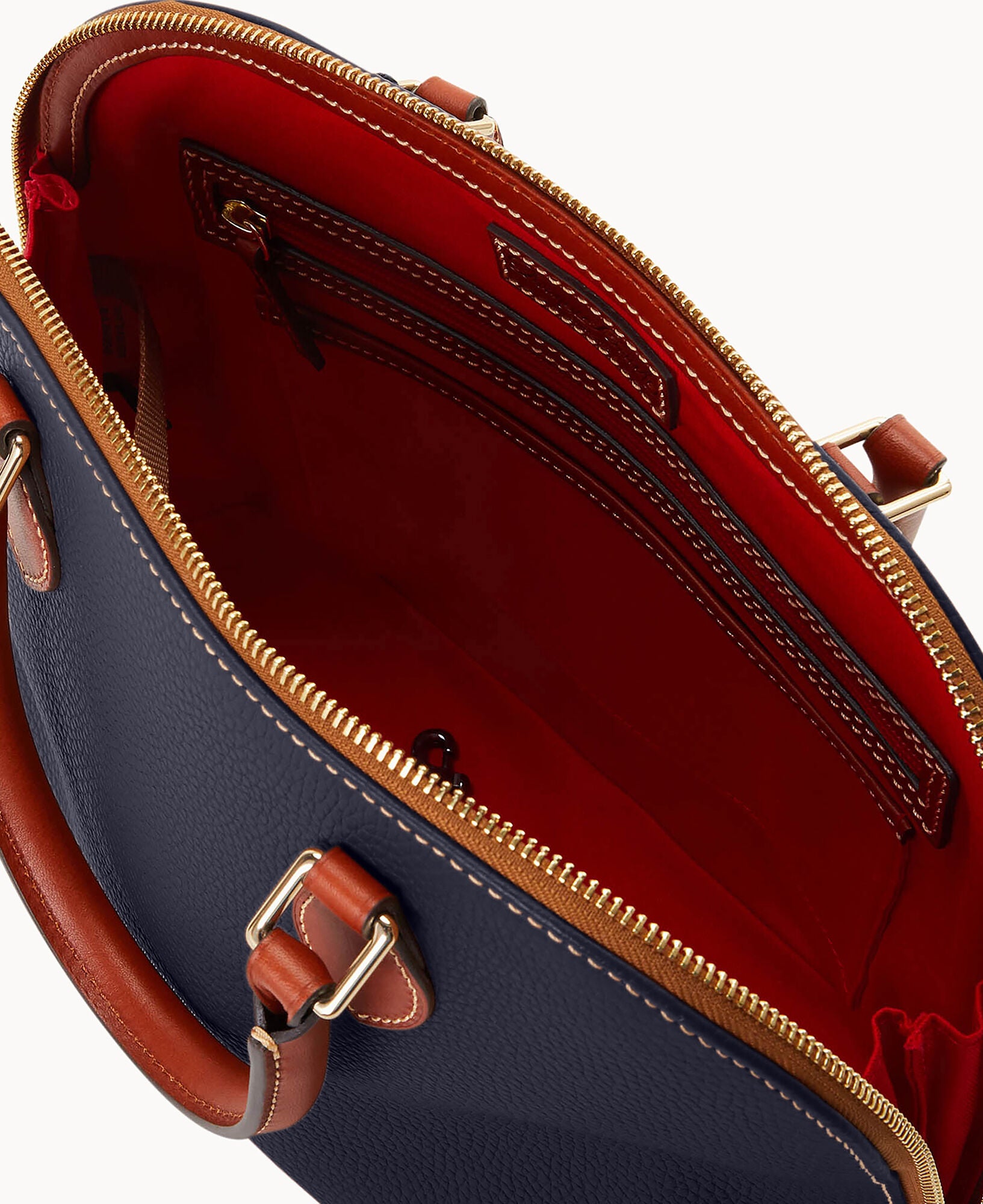 Pebble Grain Domed Satchel - Image 3