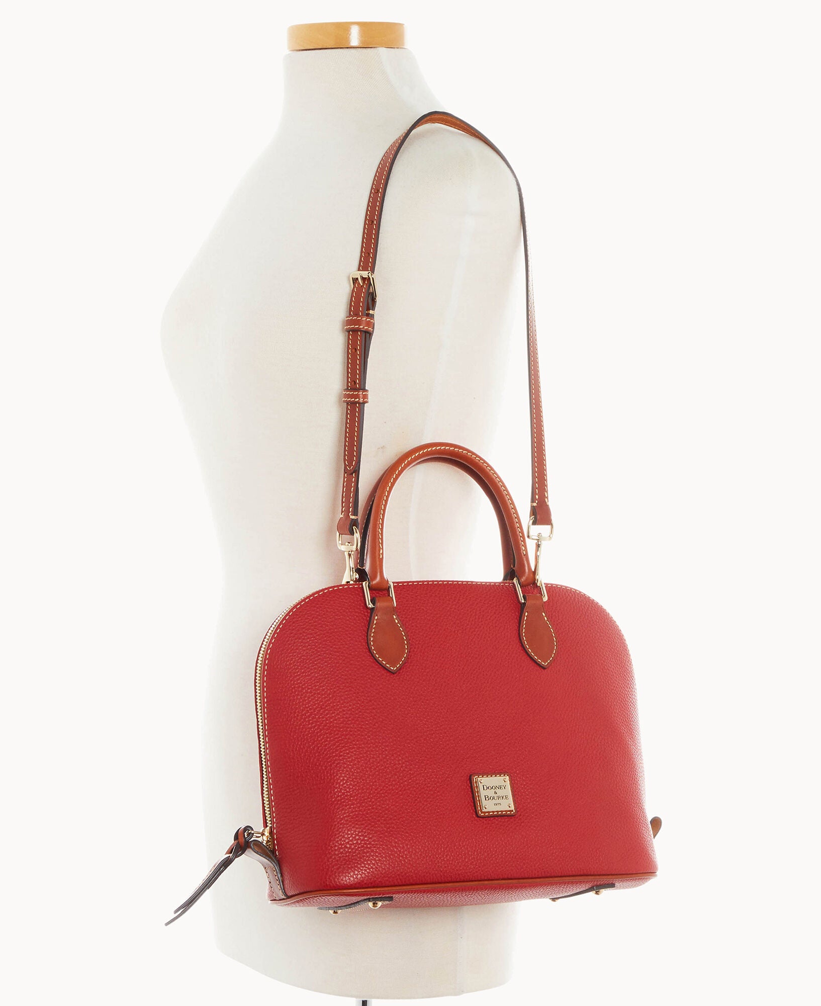Pebble Grain Domed Satchel - Image 28