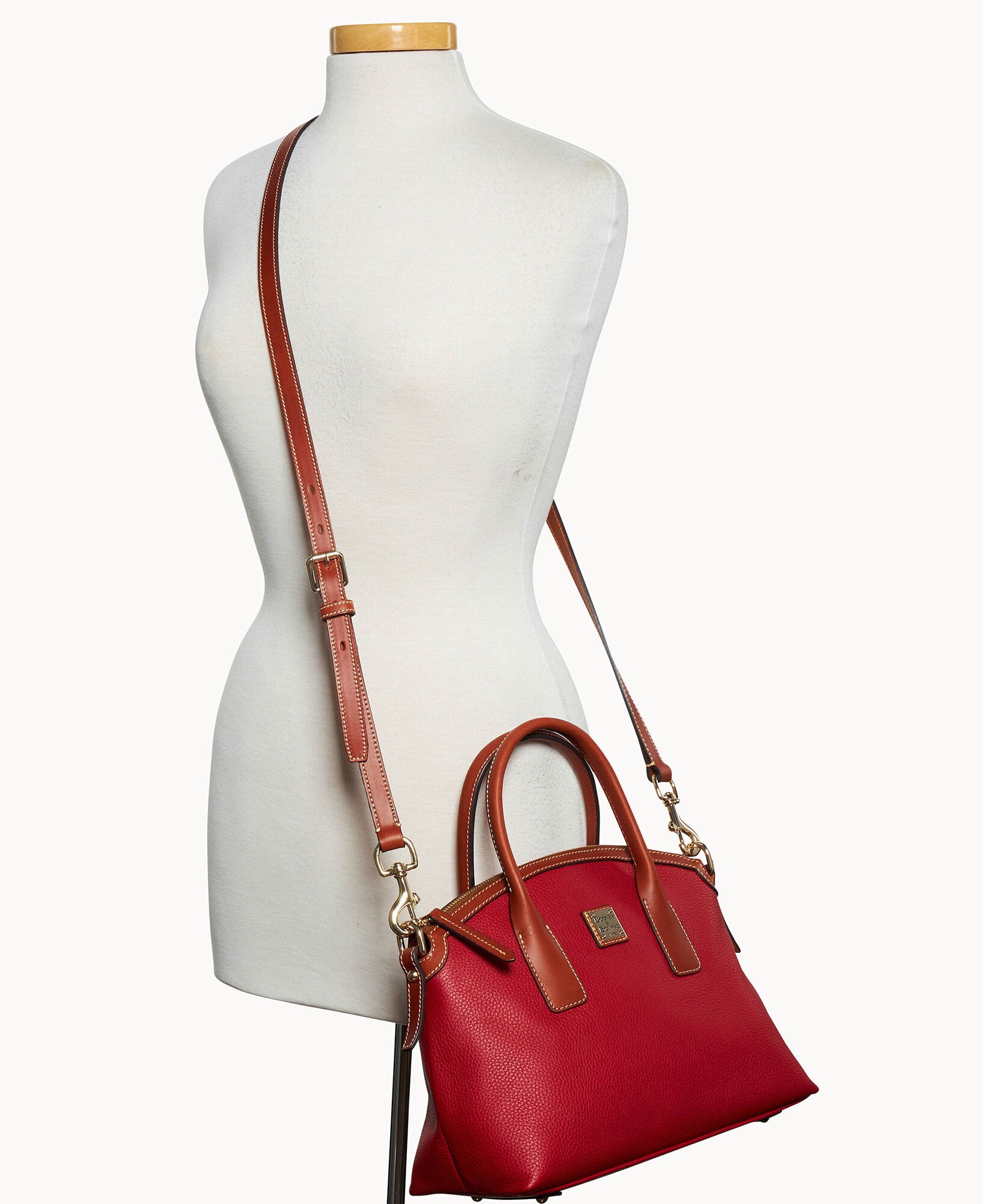 Pebble Grain Domed Satchel - Image 16
