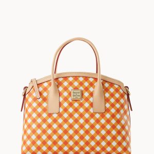 Gingham II Domed Satchel