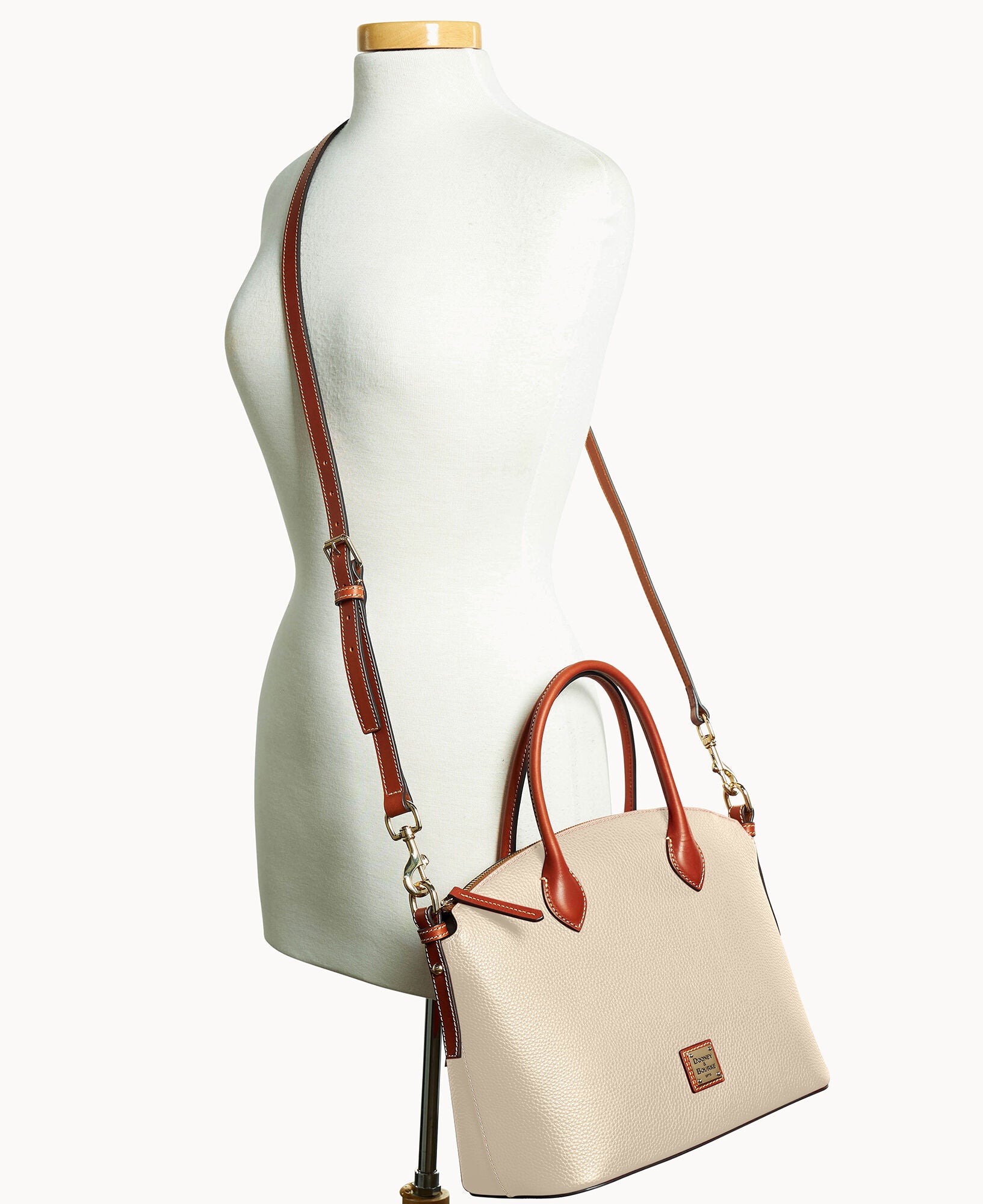 Pebble Grain Domed Satchel - Image 27