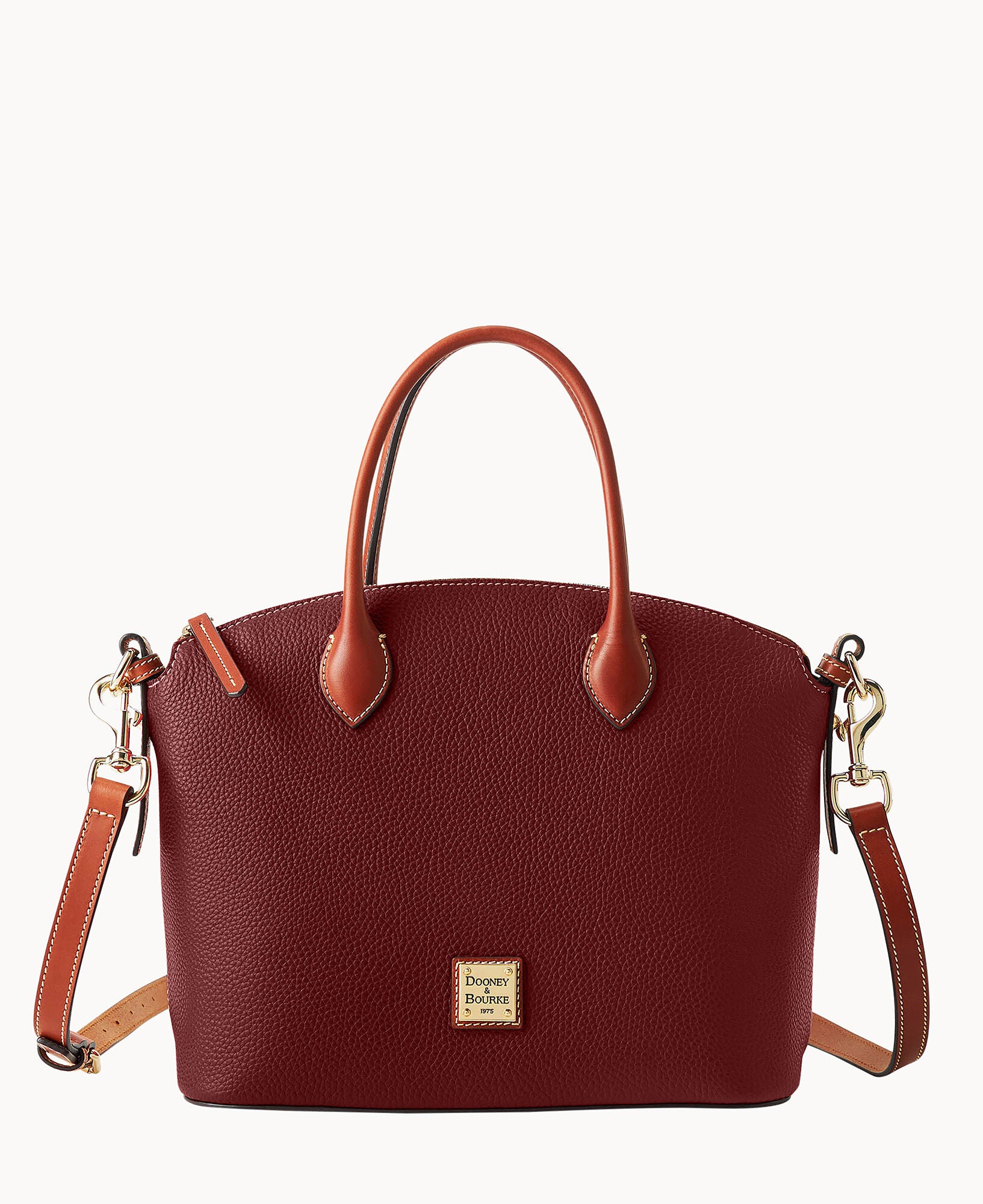 Pebble Grain Domed Satchel - Image 6