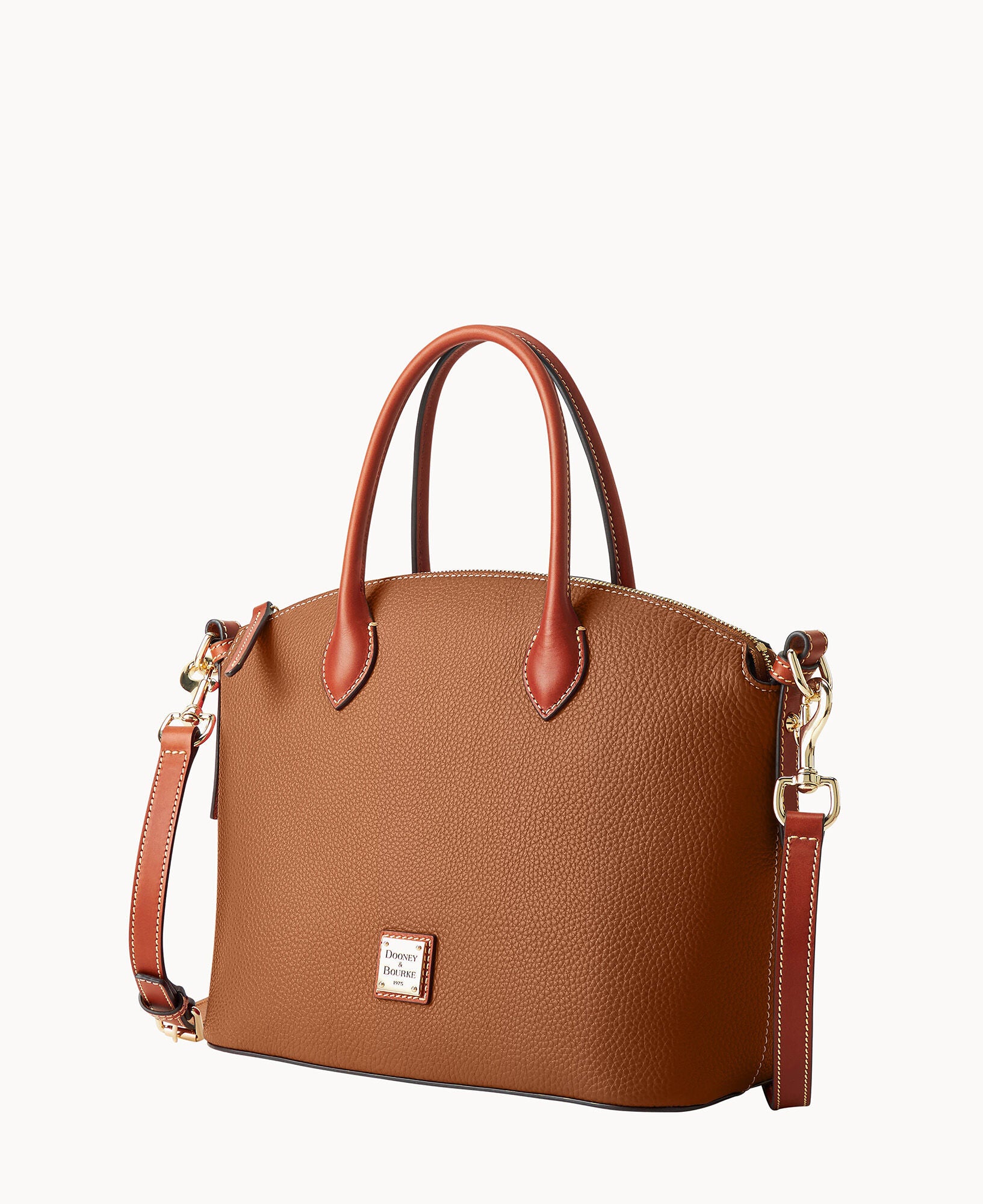 Pebble Grain Domed Satchel - Image 11