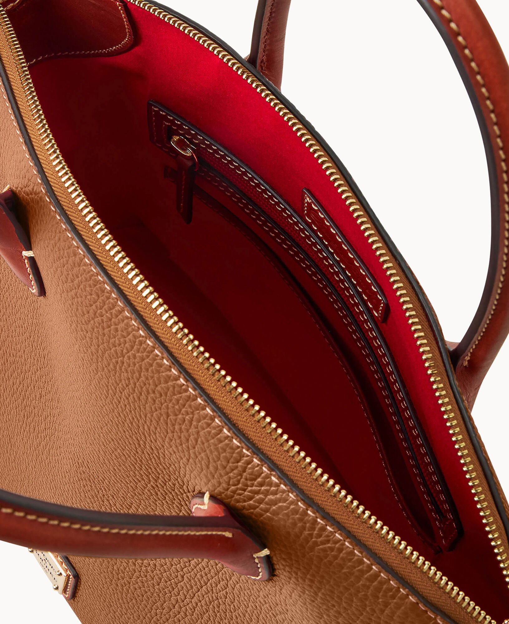 Pebble Grain Domed Satchel - Image 12