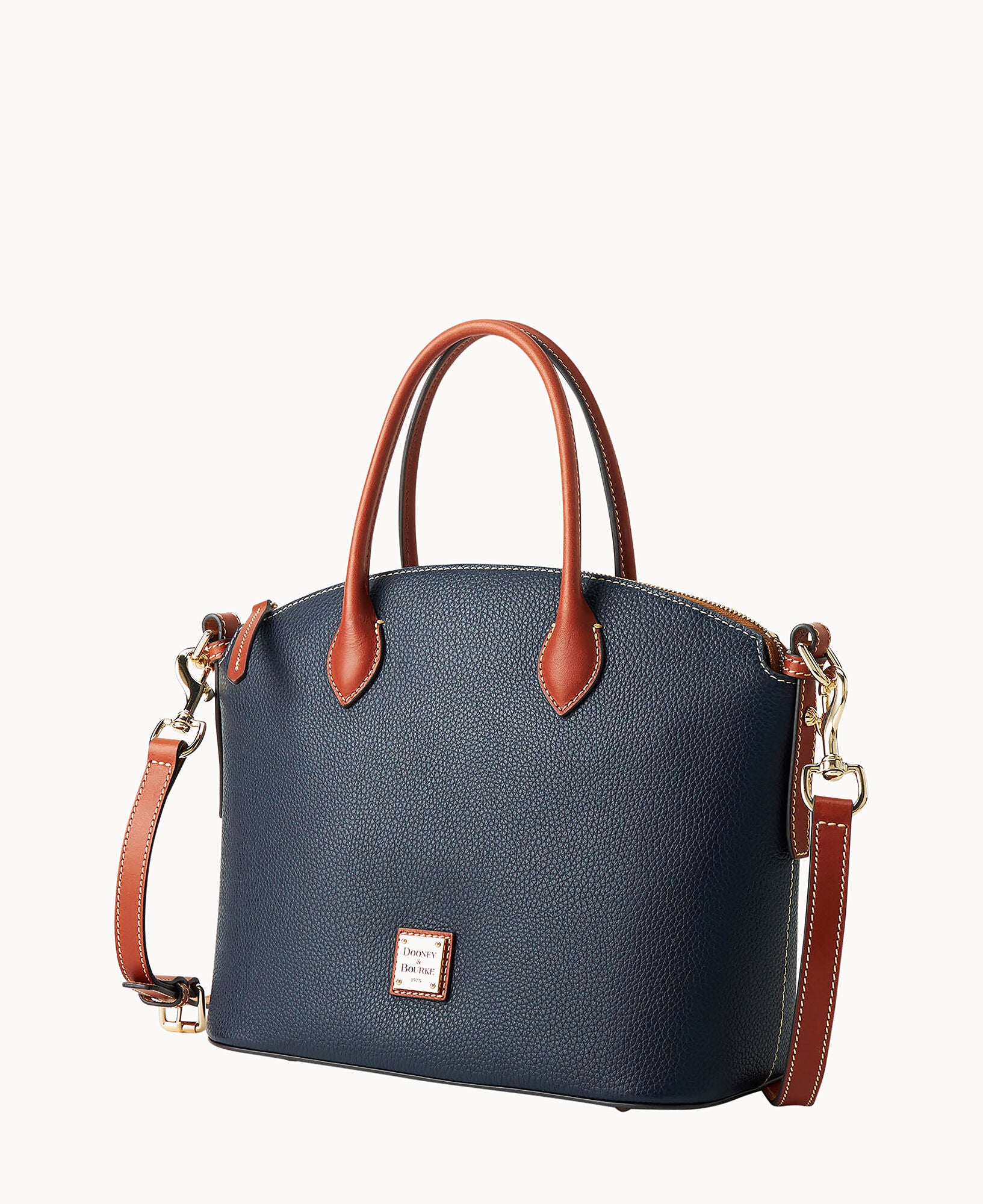 Pebble Grain Domed Satchel - Image 15
