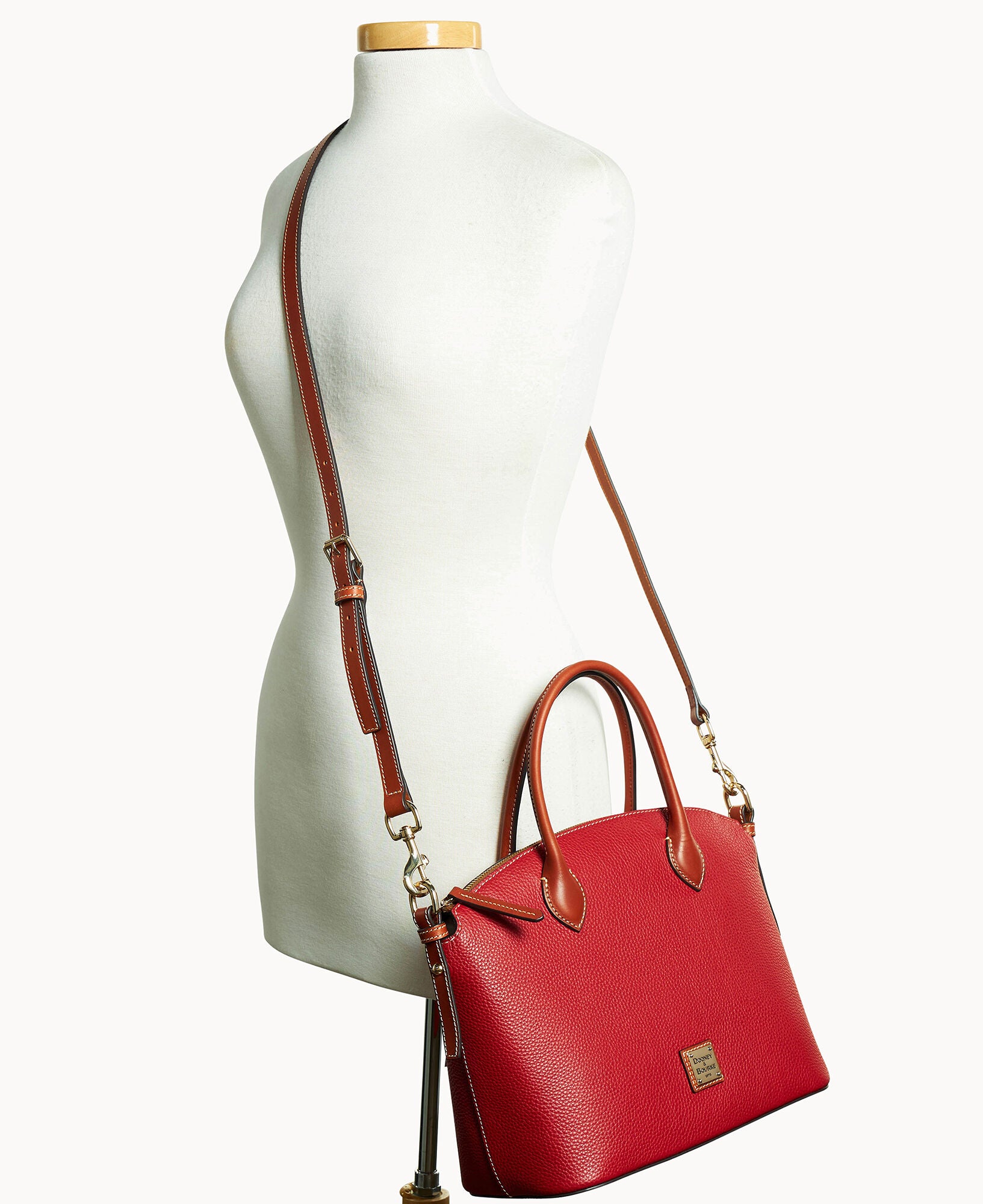 Pebble Grain Domed Satchel - Image 22