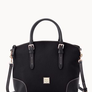Pebble Grain Domed Satchel