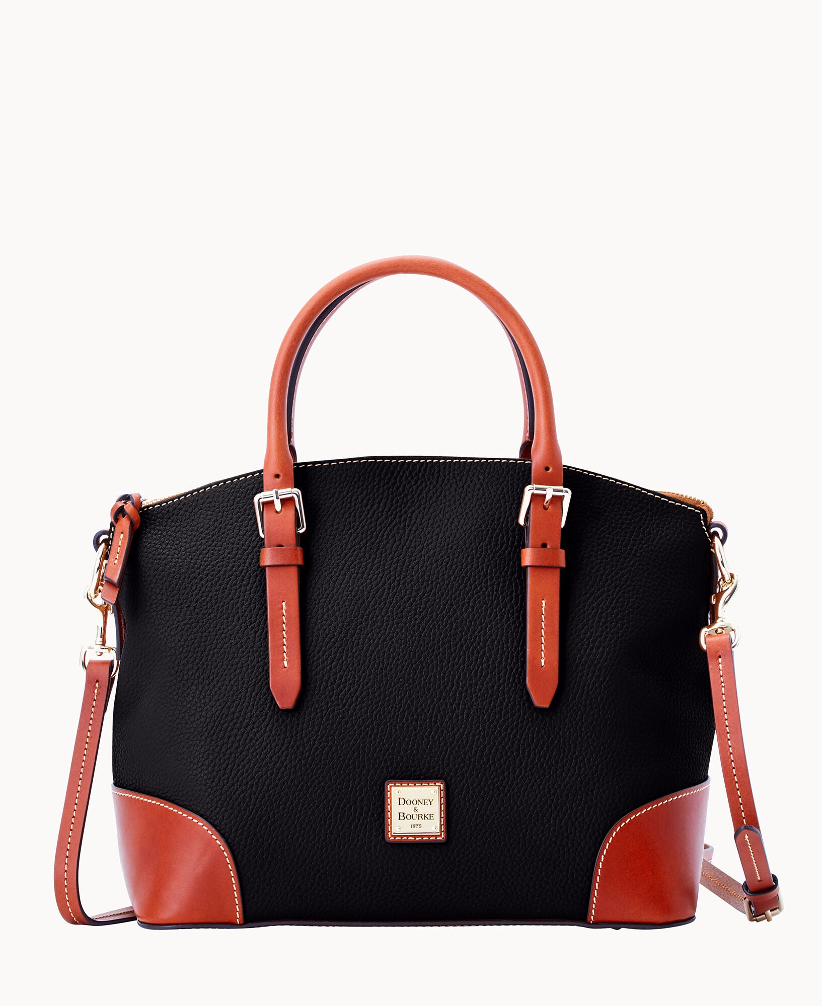 Pebble Grain Domed Satchel - Image 6