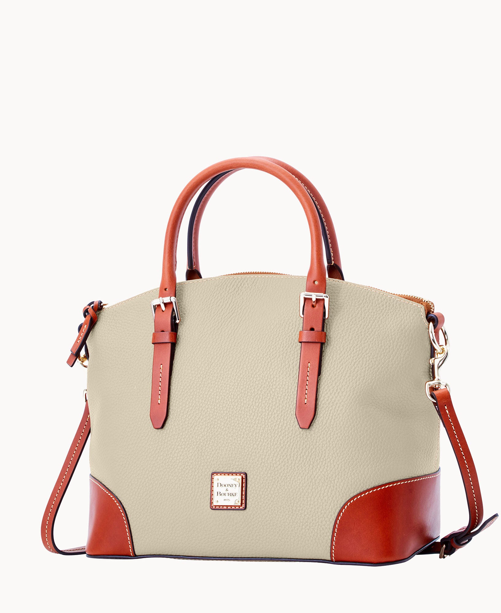 Pebble Grain Domed Satchel - Image 12