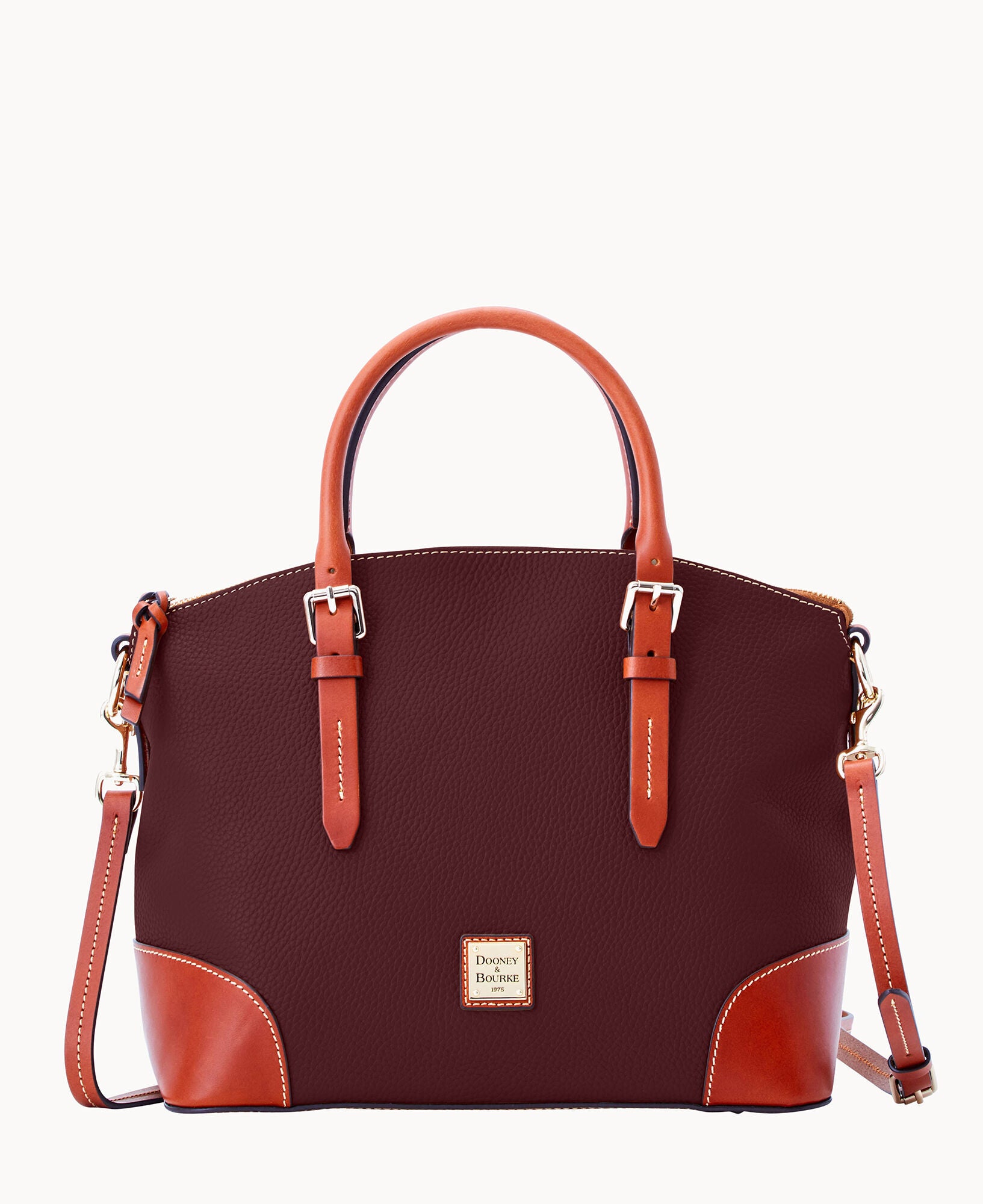 Pebble Grain Domed Satchel - Image 16