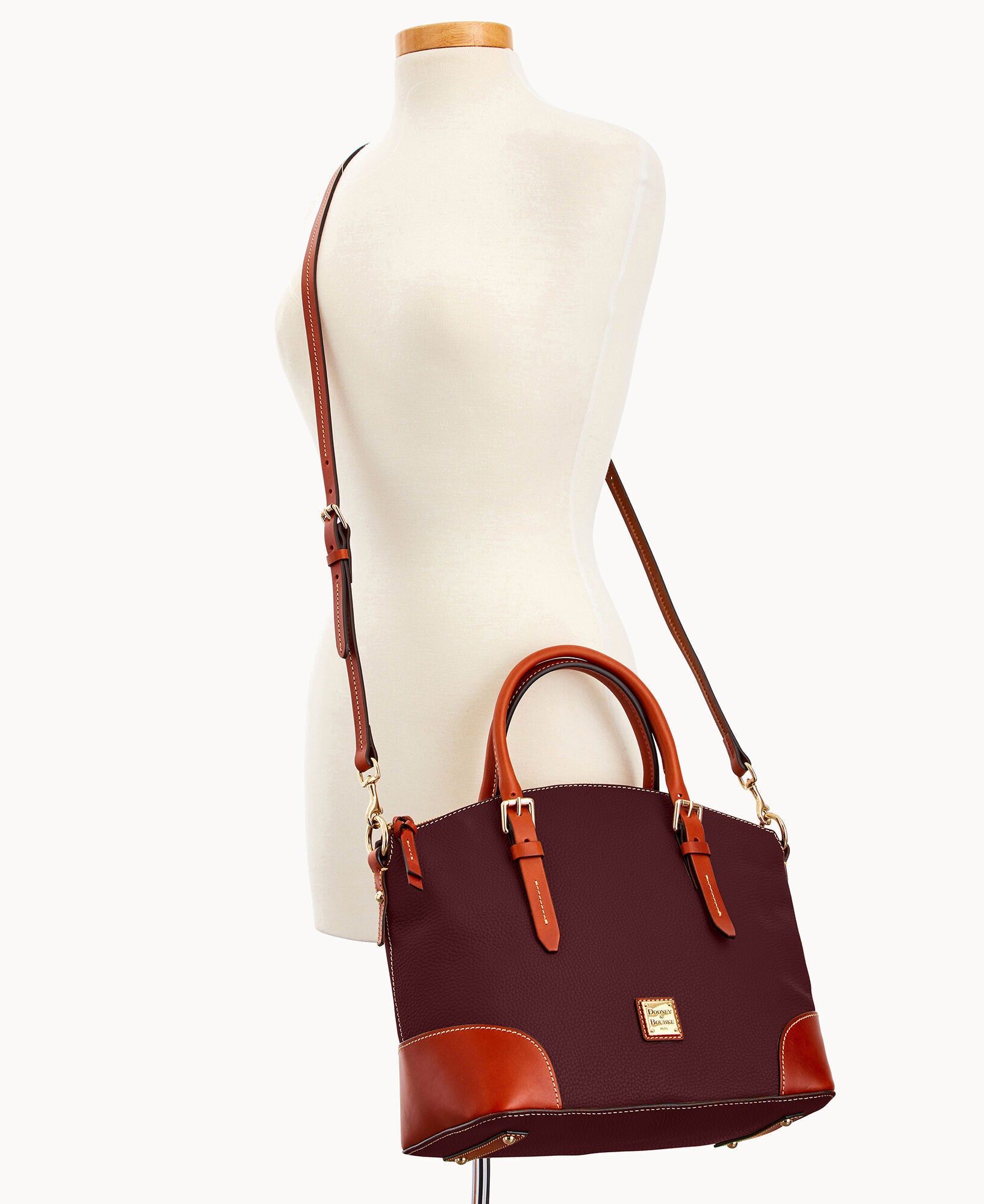 Pebble Grain Domed Satchel - Image 20