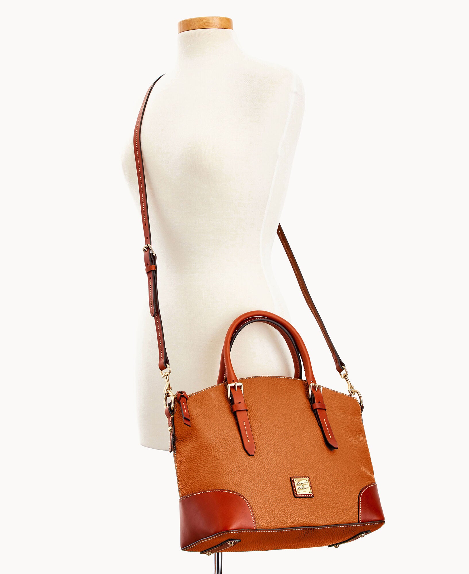 Pebble Grain Domed Satchel - Image 25