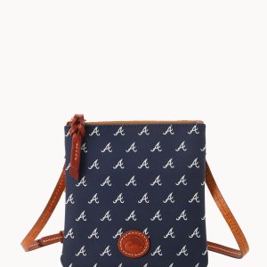 MLB Braves Small North South Top Zip Crossbody
