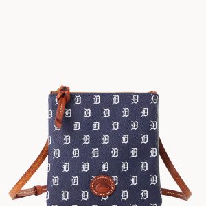 MLB Tigers Small North South Top Zip Crossbody