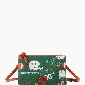 Collegiate University of Miami Top Zip Crossbody