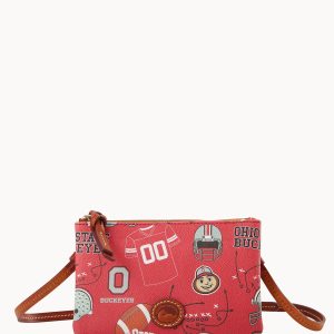 Collegiate Ohio State University Top Zip Crossbody