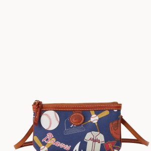 MLB Braves Large Slim Crossbody