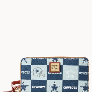 NFL Cowboys Large Zip Around Wristlet