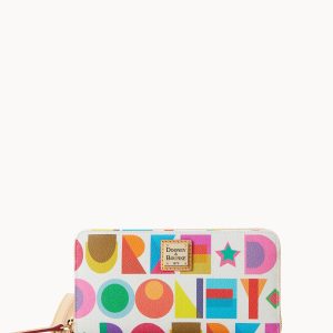 Art Deco Large Zip Around Wristlet
