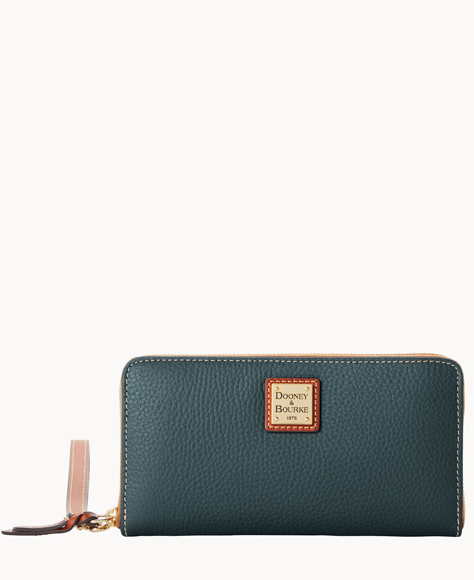 Pebble Grain Large Zip Around Wristlet - Image 27