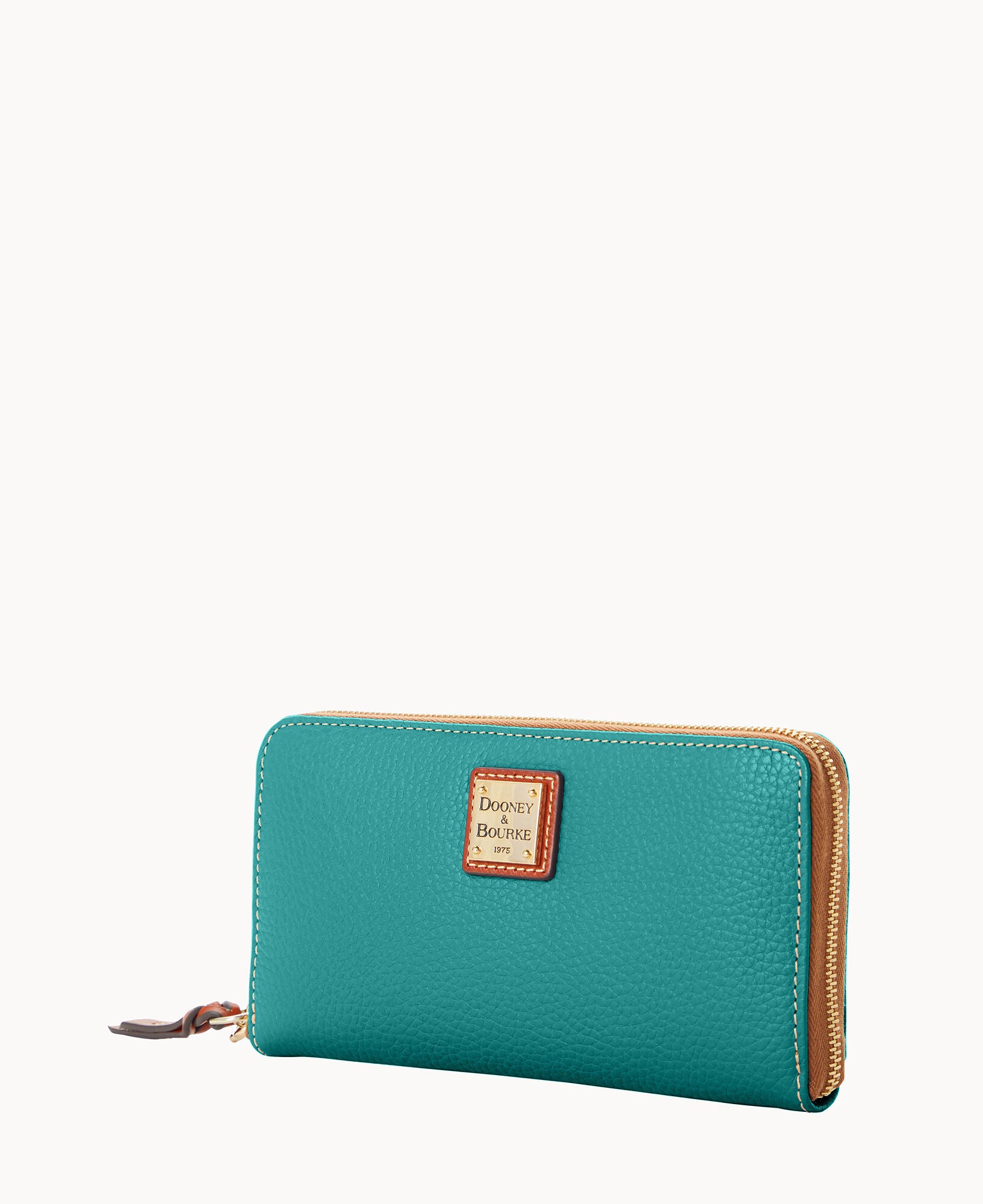 Pebble Grain Large Zip Around Wristlet - Image 10