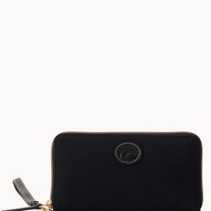 Nylon Large Zip Around Wallet