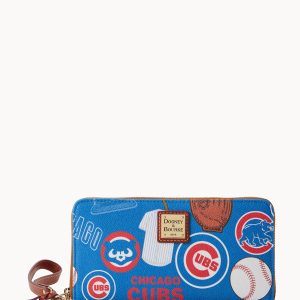 MLB Cubs Large Zip Around Wristlet