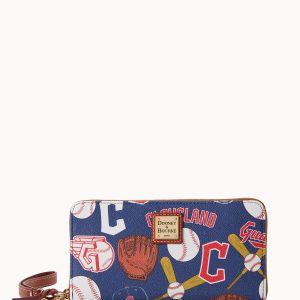 MLB Guardians Large Zip Around Wristlet