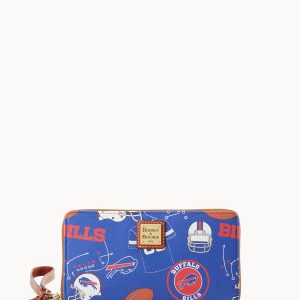 NFL Bills Large Zip Around Wristlet