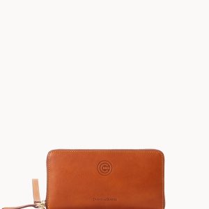 MLB Cubs Large Zip Around Wristlet
