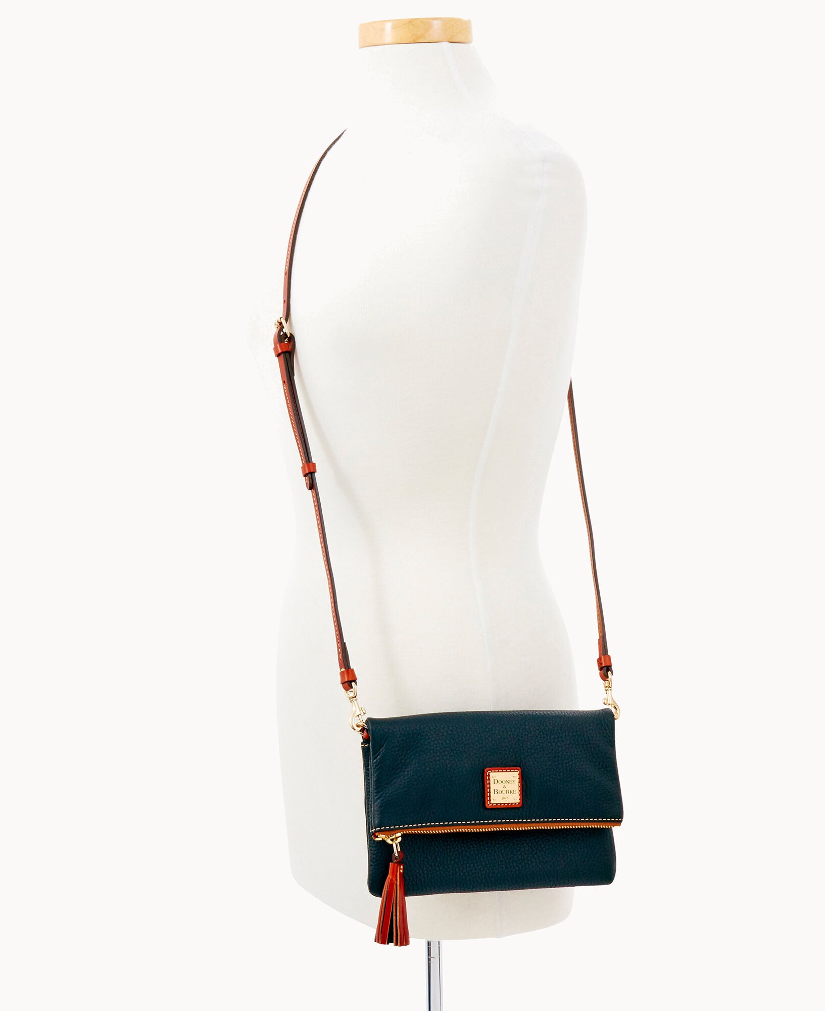 Pebble Grain Foldover Zip Crossbody - Image 19